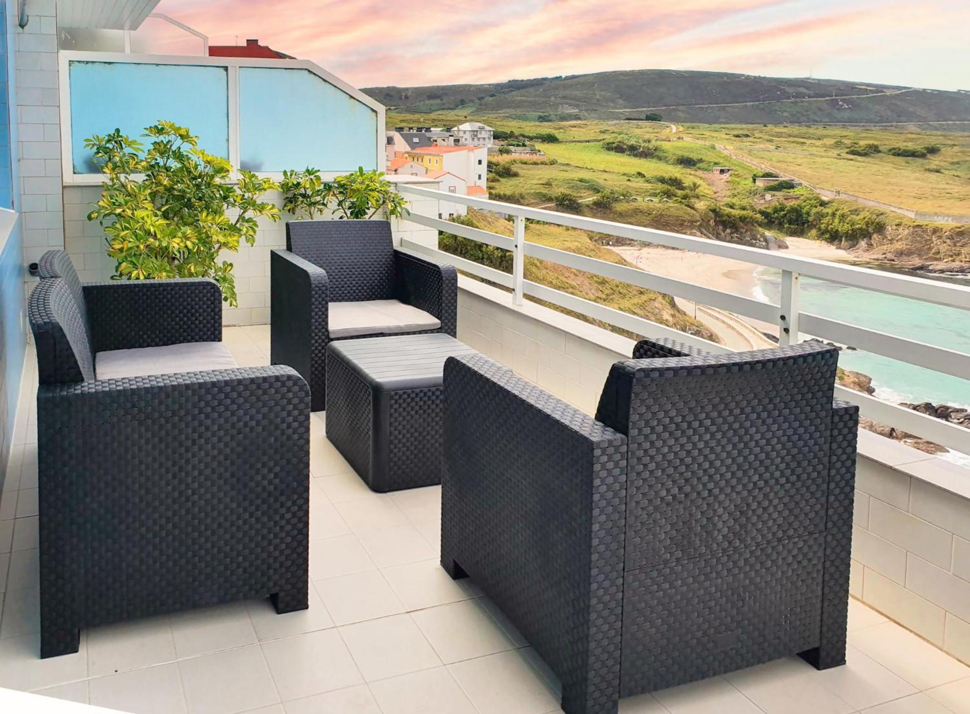 Ag Apartamento Nordes Malpica Primera Linea Playa 外观 照片
